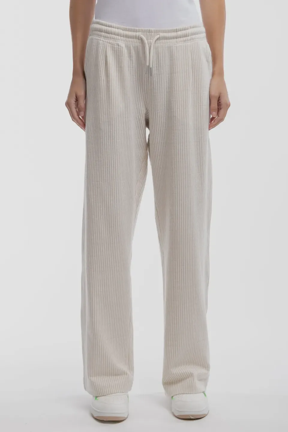 Teddy Smith P-Sublim pantalone donna beige goffrato