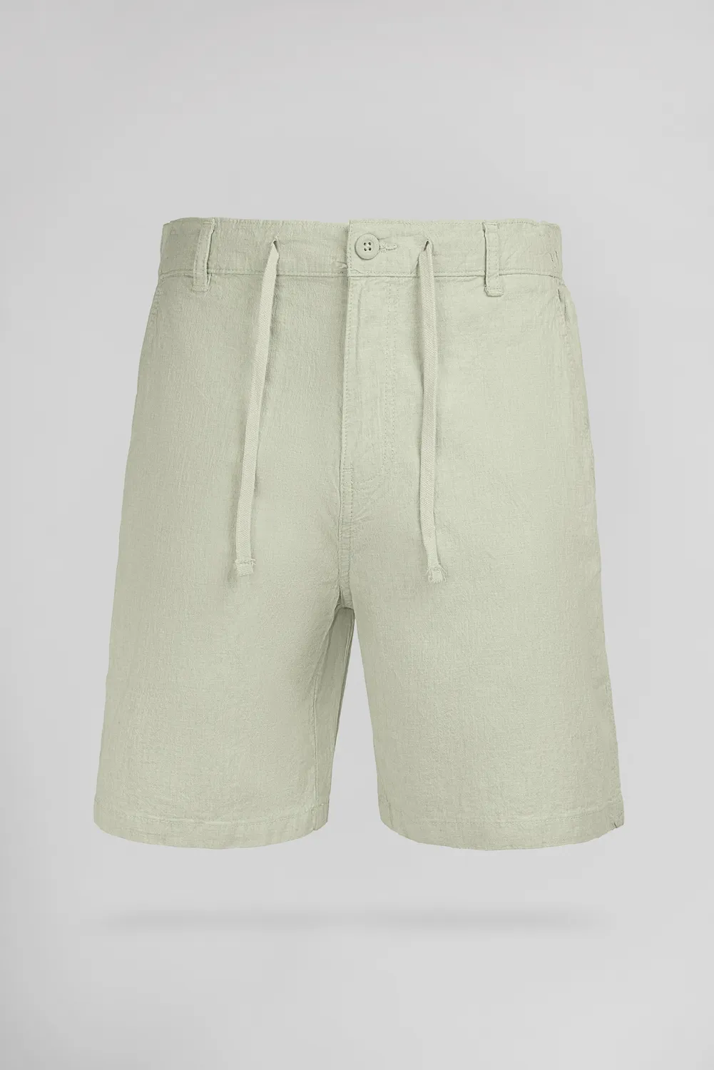 Teddy Smith S-Linen Chino shorts verde salvia uomo lino