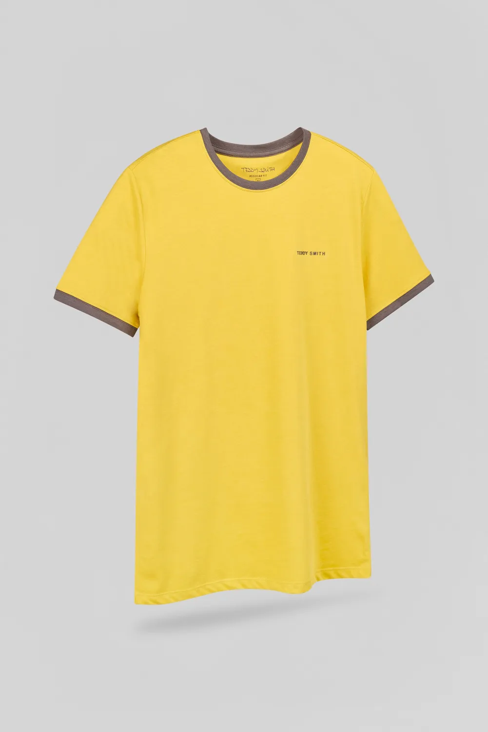 Teddy Smith THE TEE 2 R MC t-shirt ocra chiné uomo