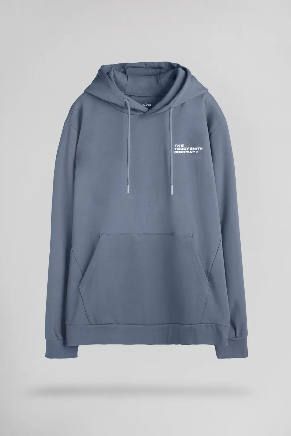 Teddy Smith S-Company Hoody felpa cappuccio grigio meteore cotone