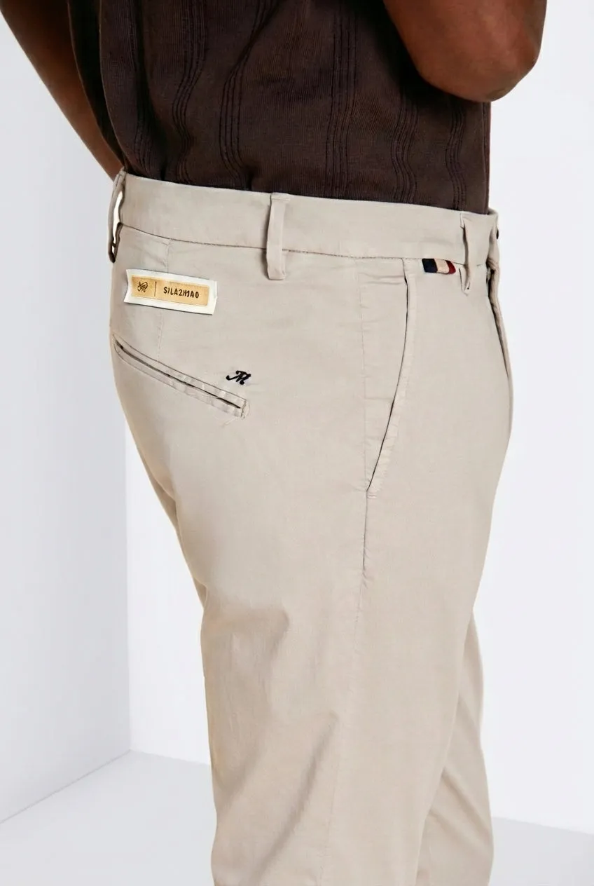 Mason's Osaka 1 Pinces chino grigio medio carrot fit