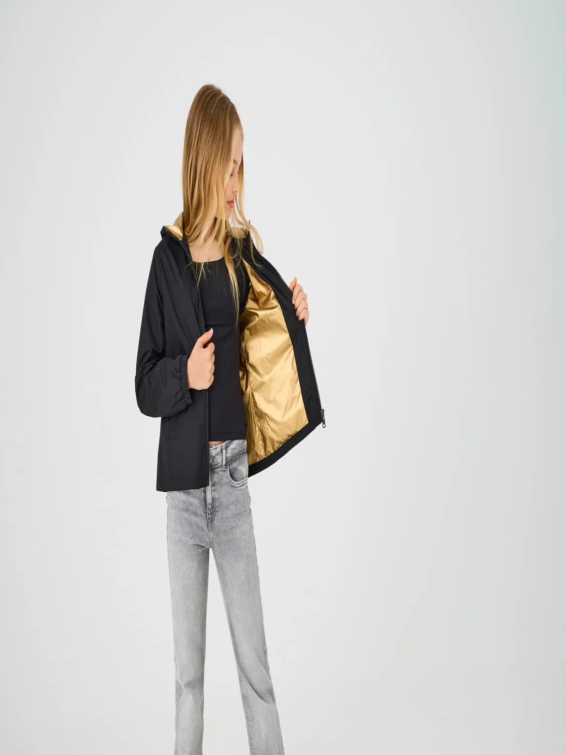 ONLY Kogfry Hood giacca con cappuccio bambina 128 leggera