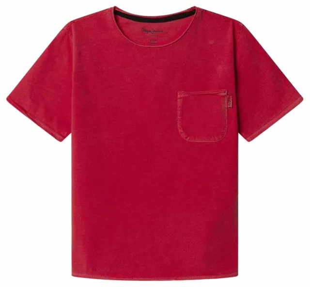 Pepe Jeans Elijah t-shirt bambino blu effetto lavato