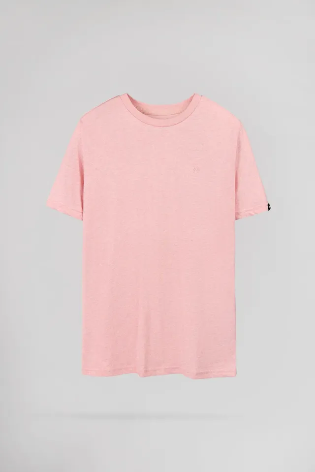Teddy Smith T-Narvik t-shirt uomo rosa pastel chiné
