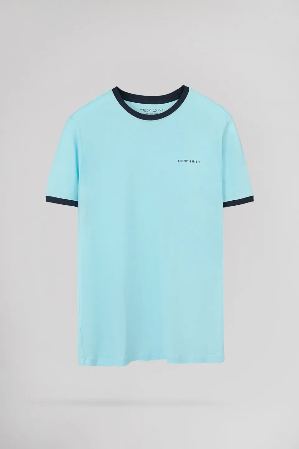 Teddy Smith The-Tee 2 R MC T-Shirt Blu Laguna