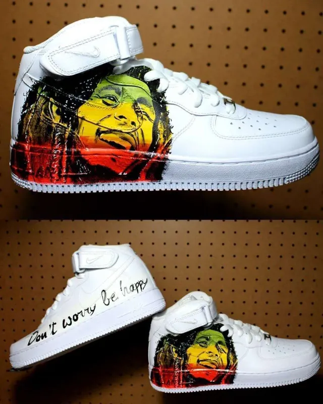 Nike Air Force 1 High Bob Marley sneakers personalizzate