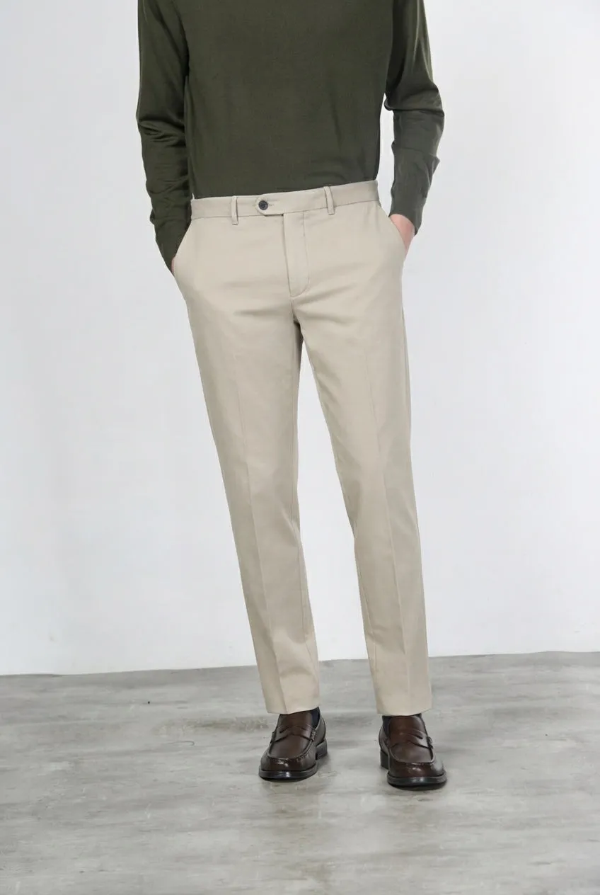 Mason's Paris pantalone chino uomo ghiaccio carrot fit