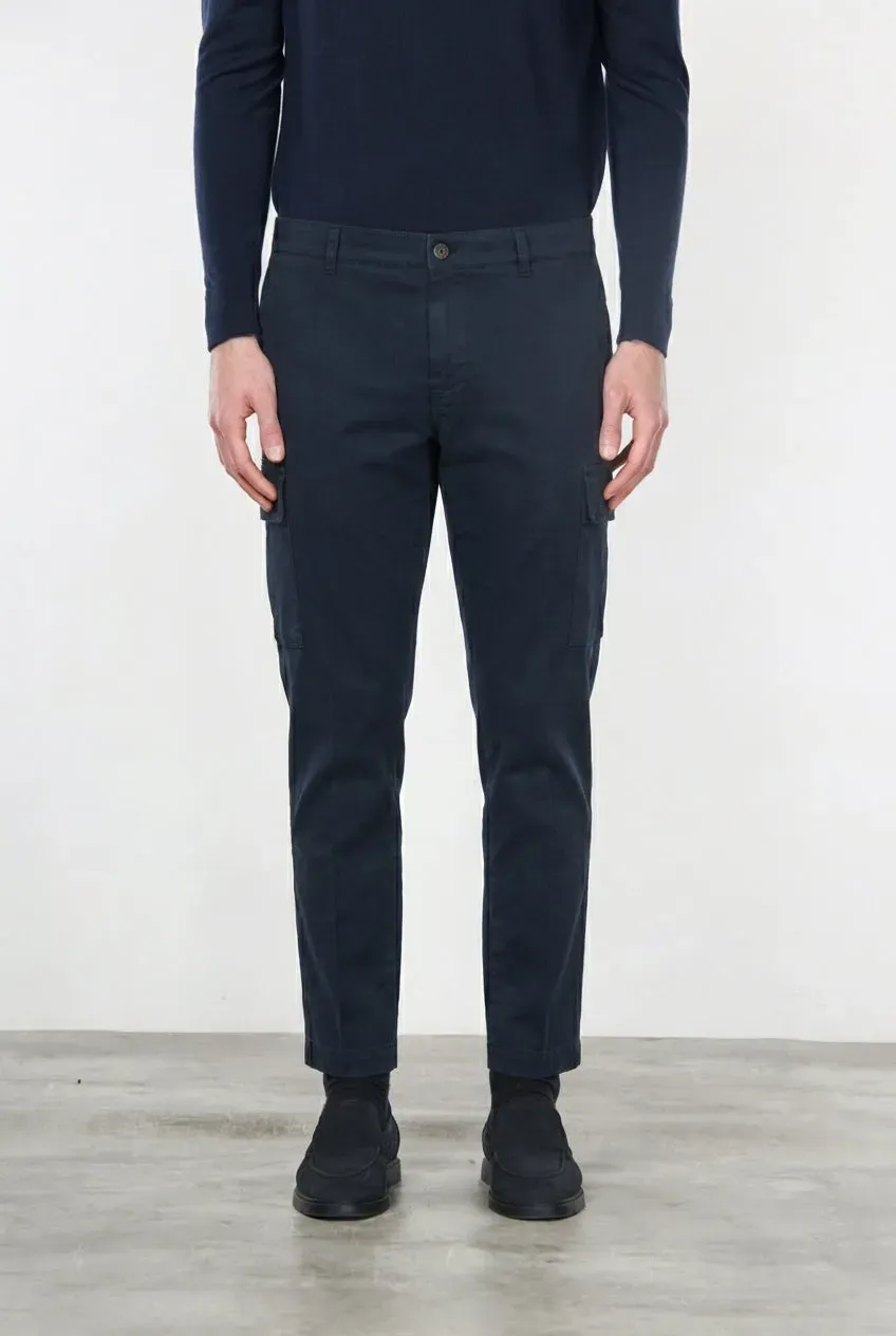 Mason's Chile pantalone cargo blu navy regular fit