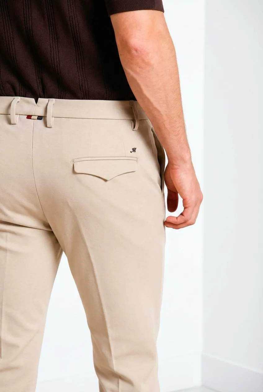 Mason's Torino City 1 Pinces chino uomo beige chiaro slim