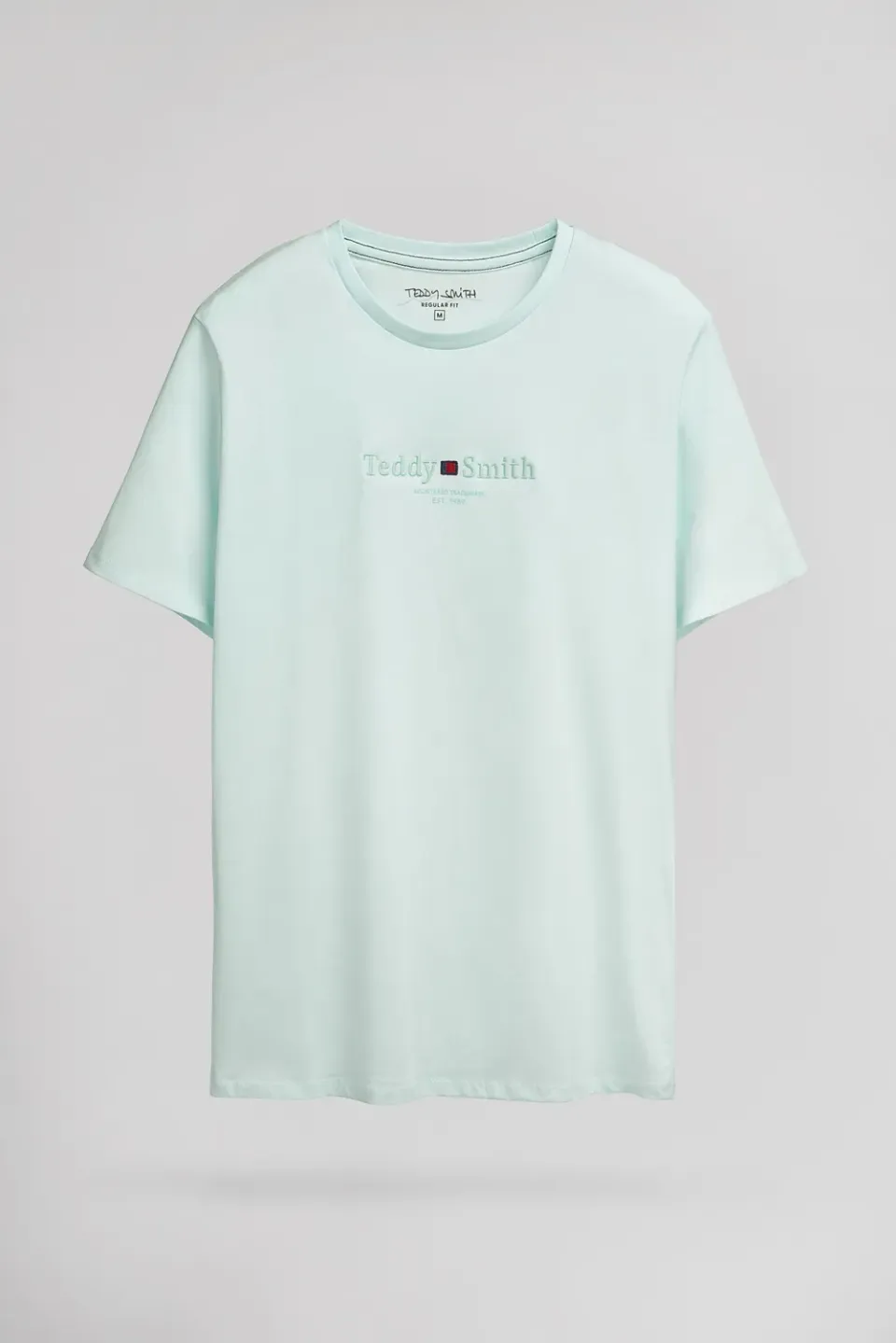 Teddy Smith T-Jim T-Shirt Bleach Menthol Girocollo Uomo
