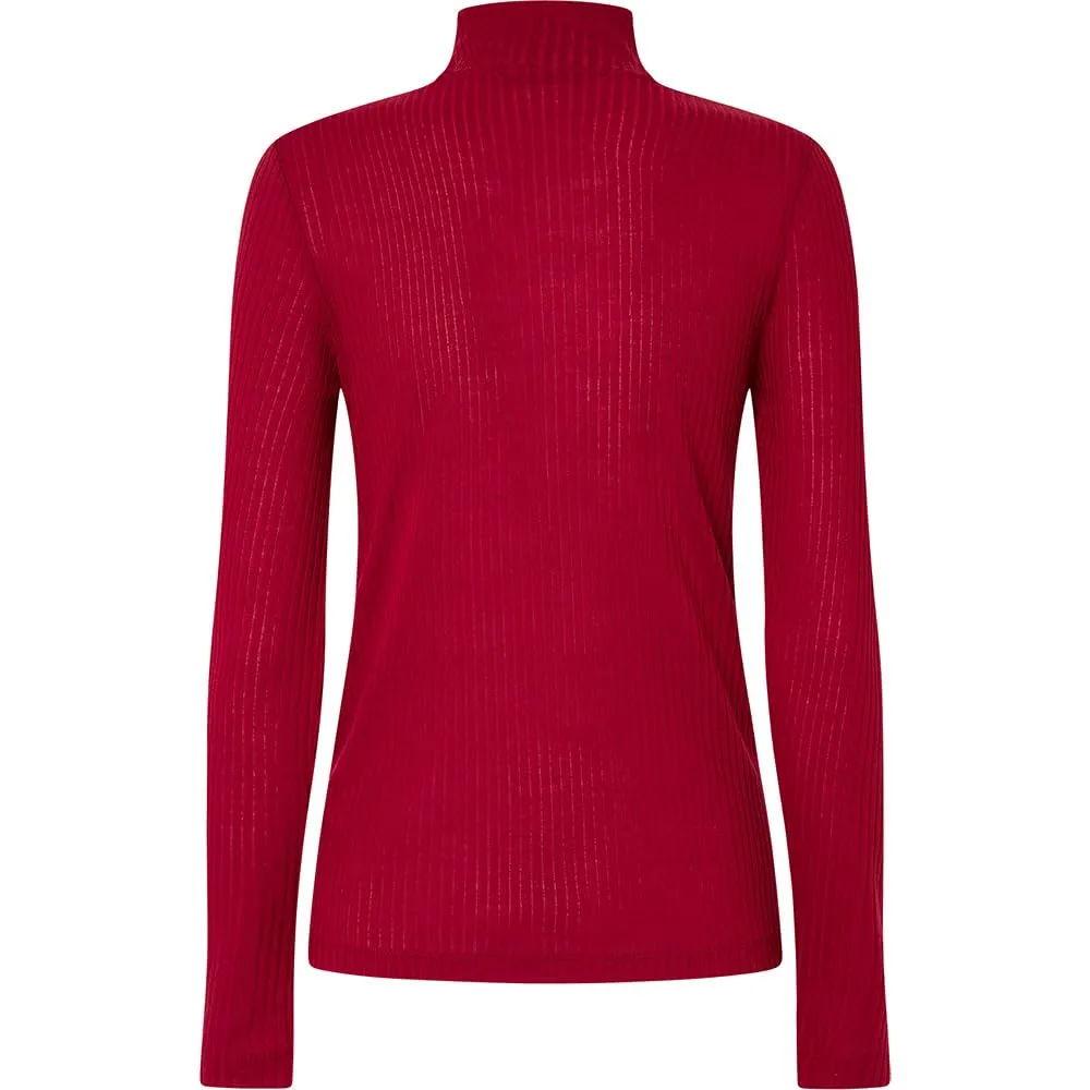 Pepe Jeans Flory T-Shirt Donna Collo Alto Bianca