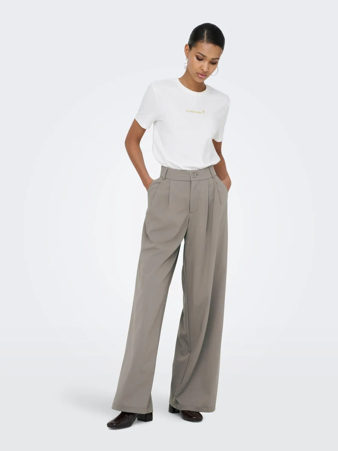 ONLY Onlfawn Life HW Wide pantaloni 34W/32L