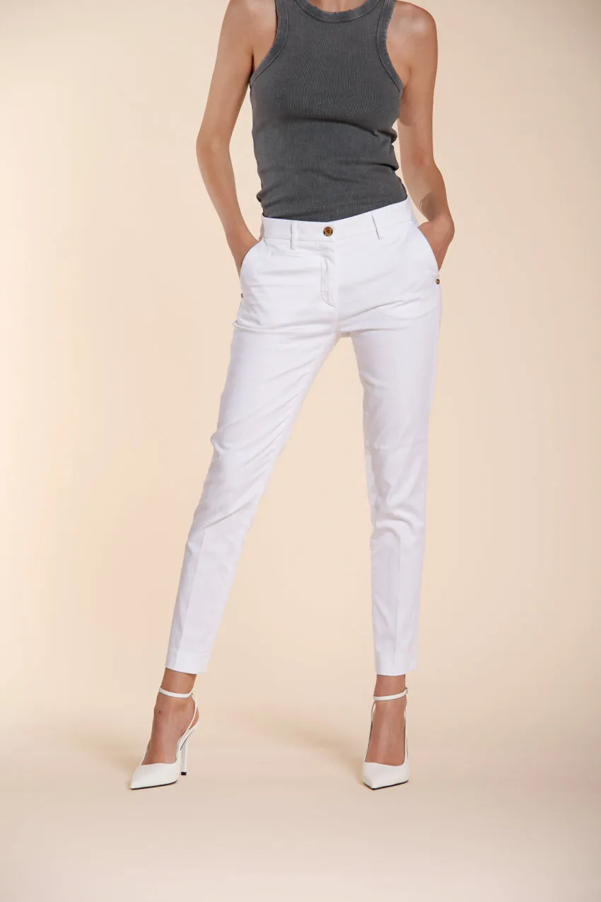 Mason's New York Slim chino donna bianco slim