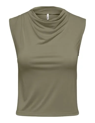 ONLY Onlhannah S/L Waterfall Top Jrs top scollo cascata