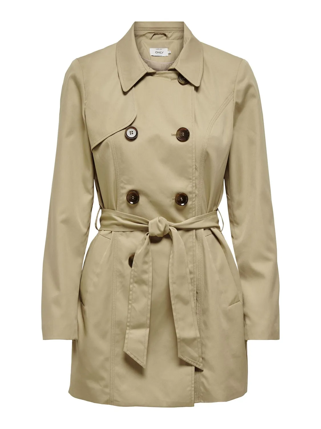 ONLY Onlvalerie trench nero donna leggero