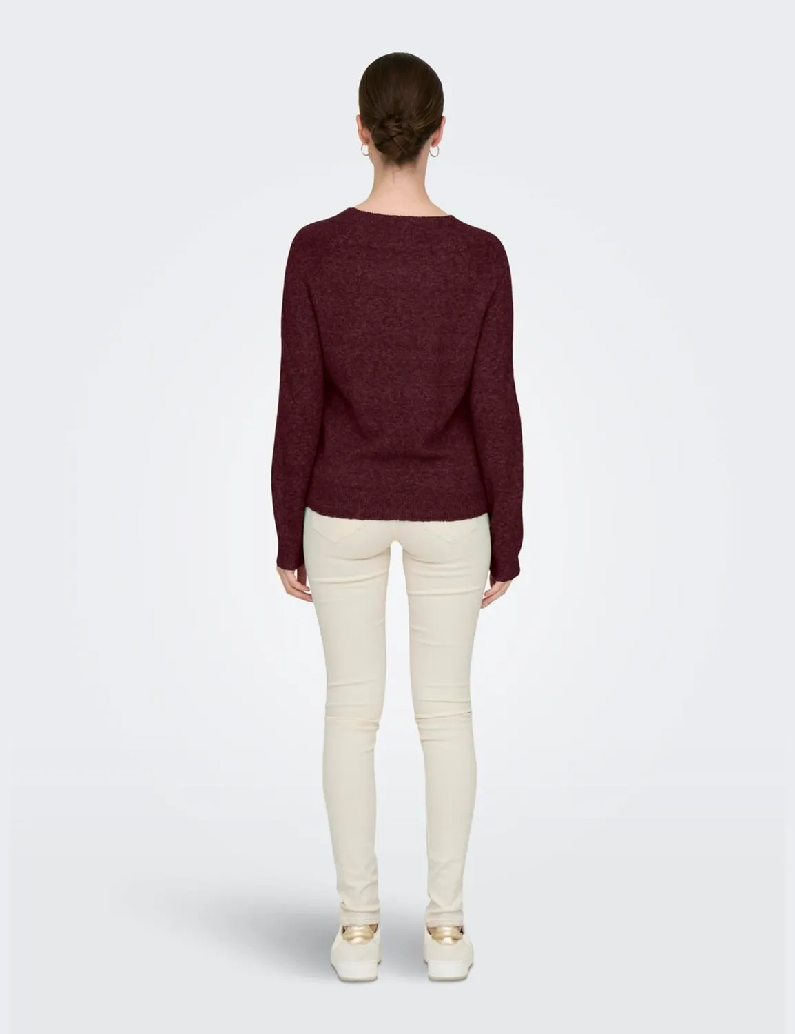 ONLY ONLRICA Knitted Pullover maglione donna Zinfandel
