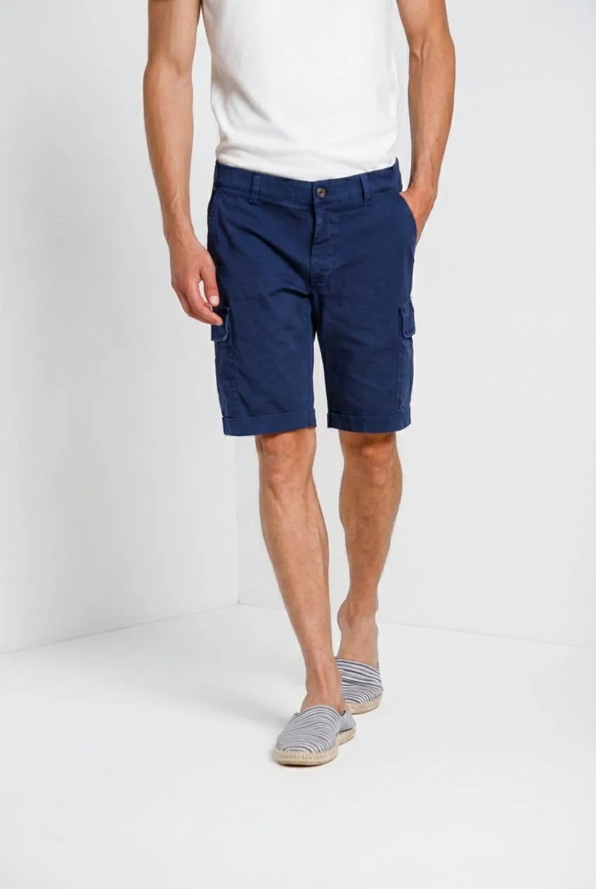 Mason's Chile bermuda cargo uomo blu navy slim