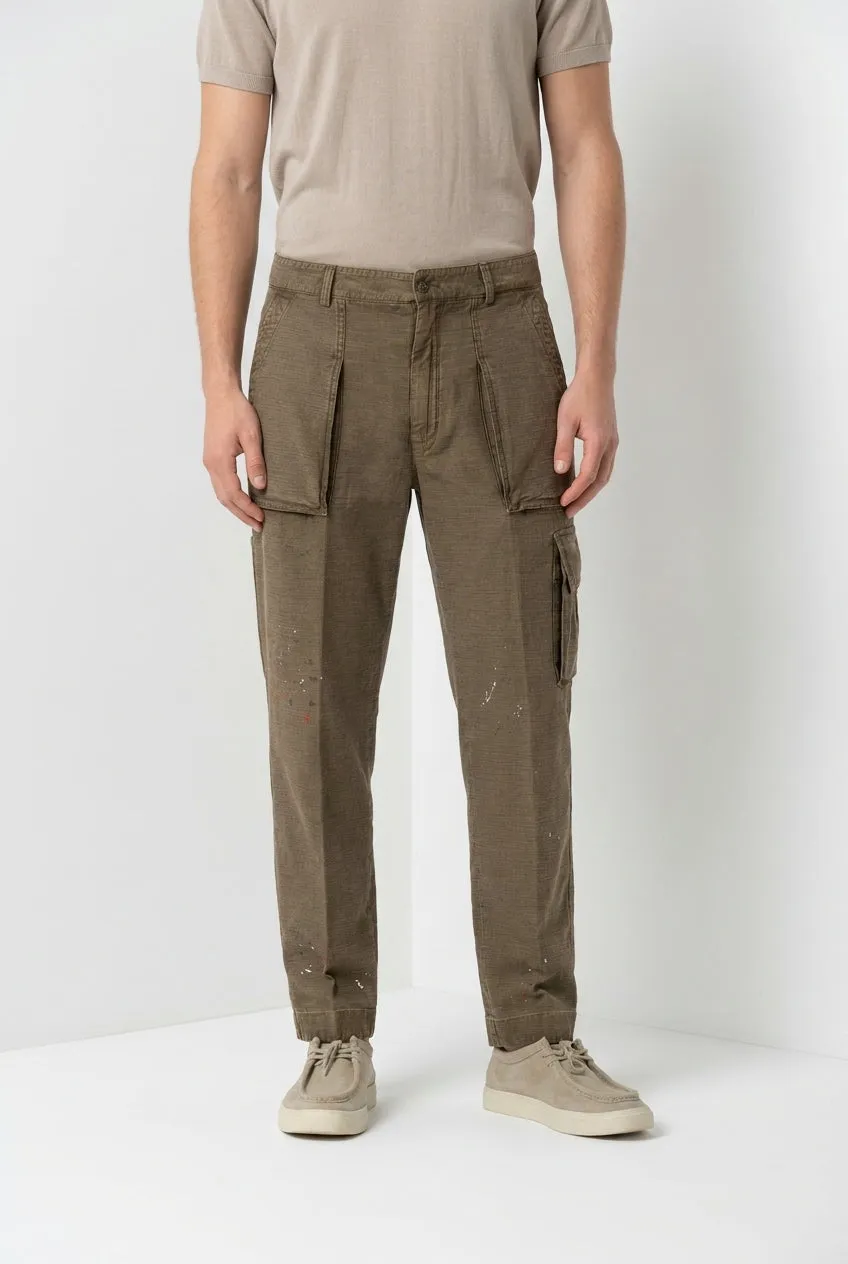 Mason's Cuba Work M74 pantalone cargo verde relaxed