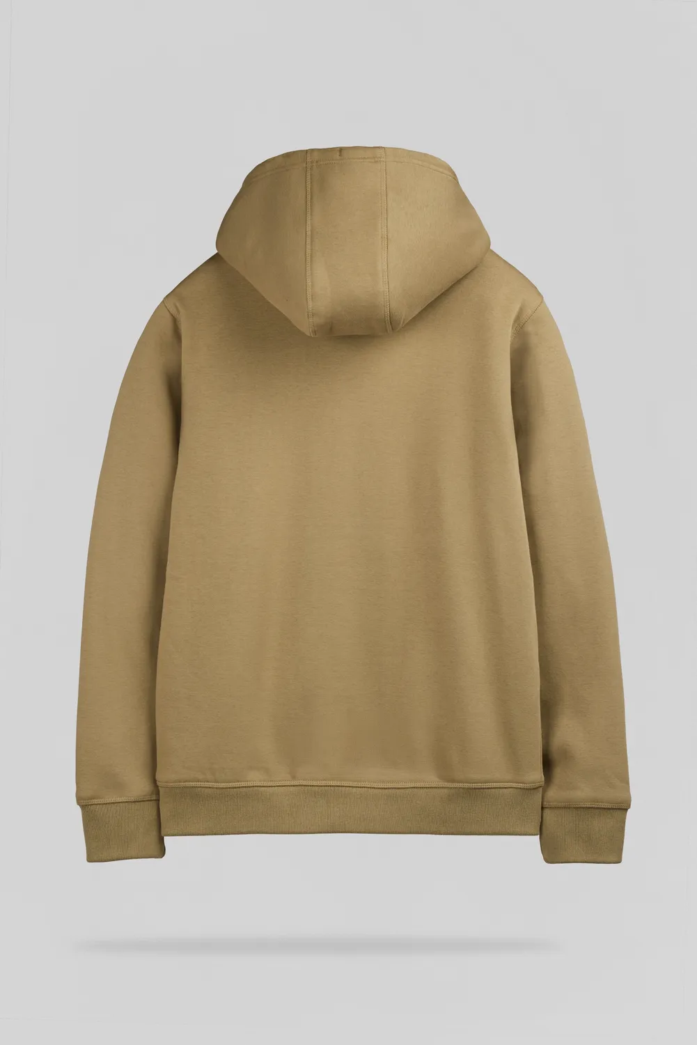 Teddy Smith G-Ony Hoody Zip felpa beige uomo sherpa