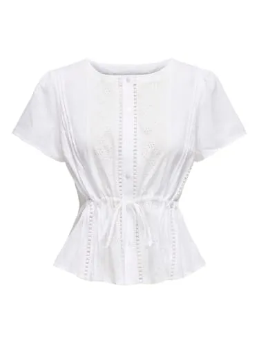 ONLY Onlsiffi top donna M in cotone ricamato