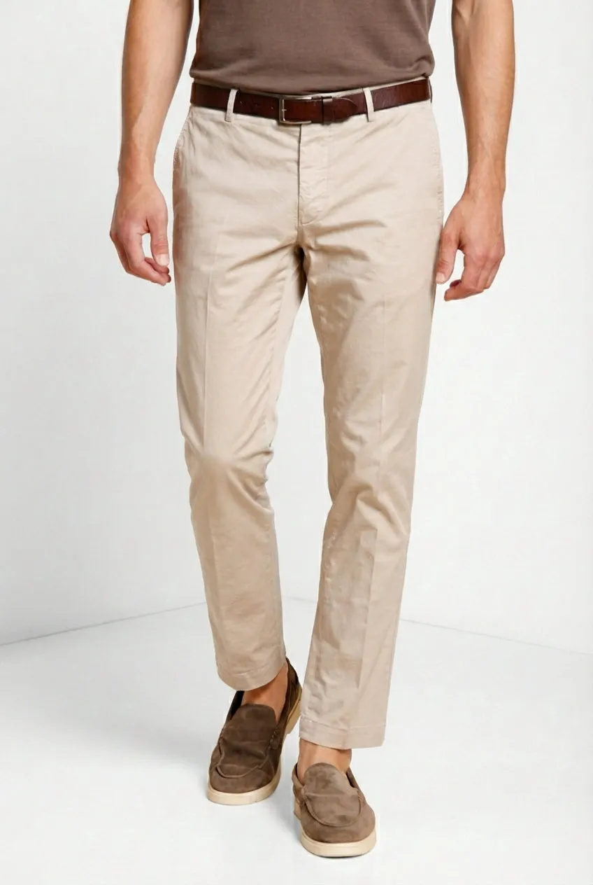Mason's Milano chino uomo beige chiaro extra slim
