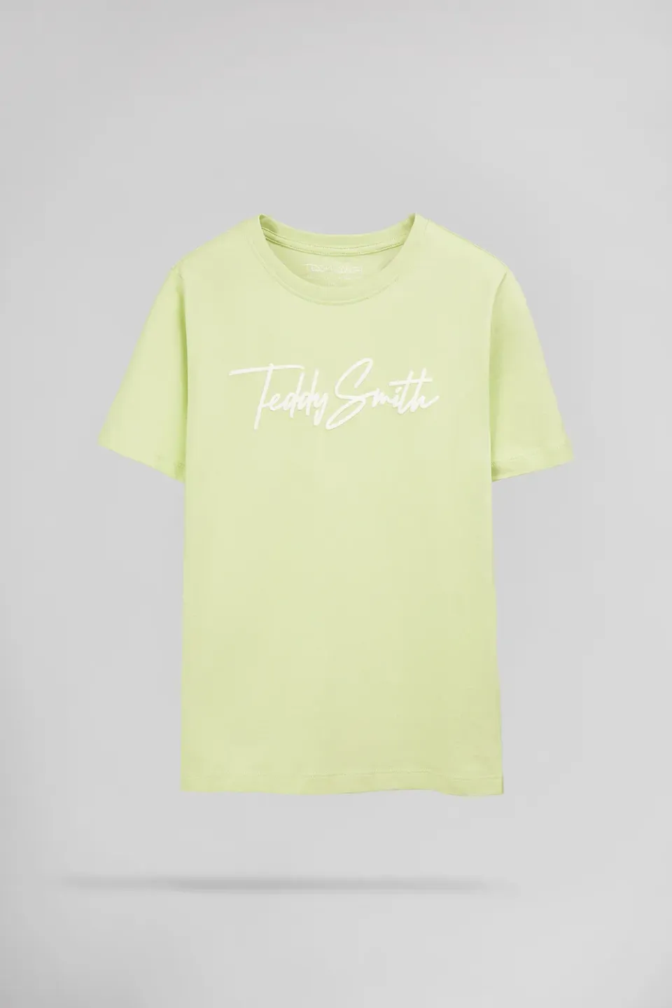 Teddy Smith T-Evan MC JR T-Shirt Citron Pâle Bimbo