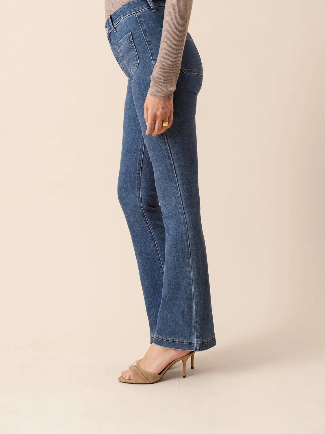 Oraije Francine jeans flare blu stone