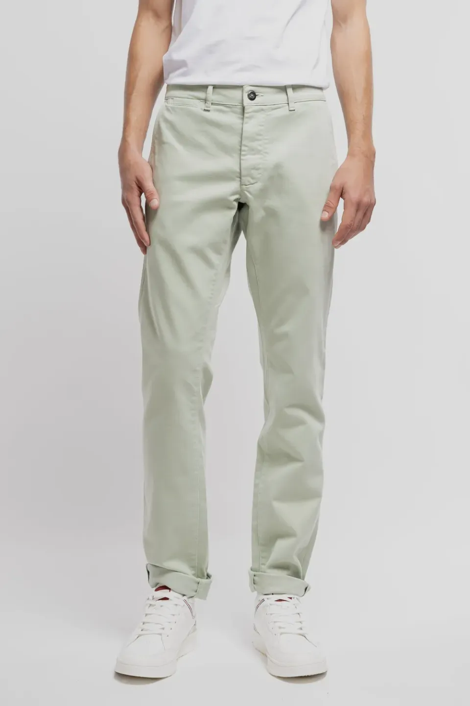Teddy Smith Pallas Chino pantalone slim verde salvia