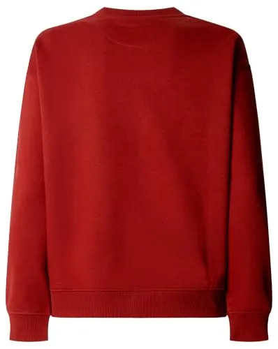 Pepe Jeans Center Logo Crew Felpa girocollo cotone logo