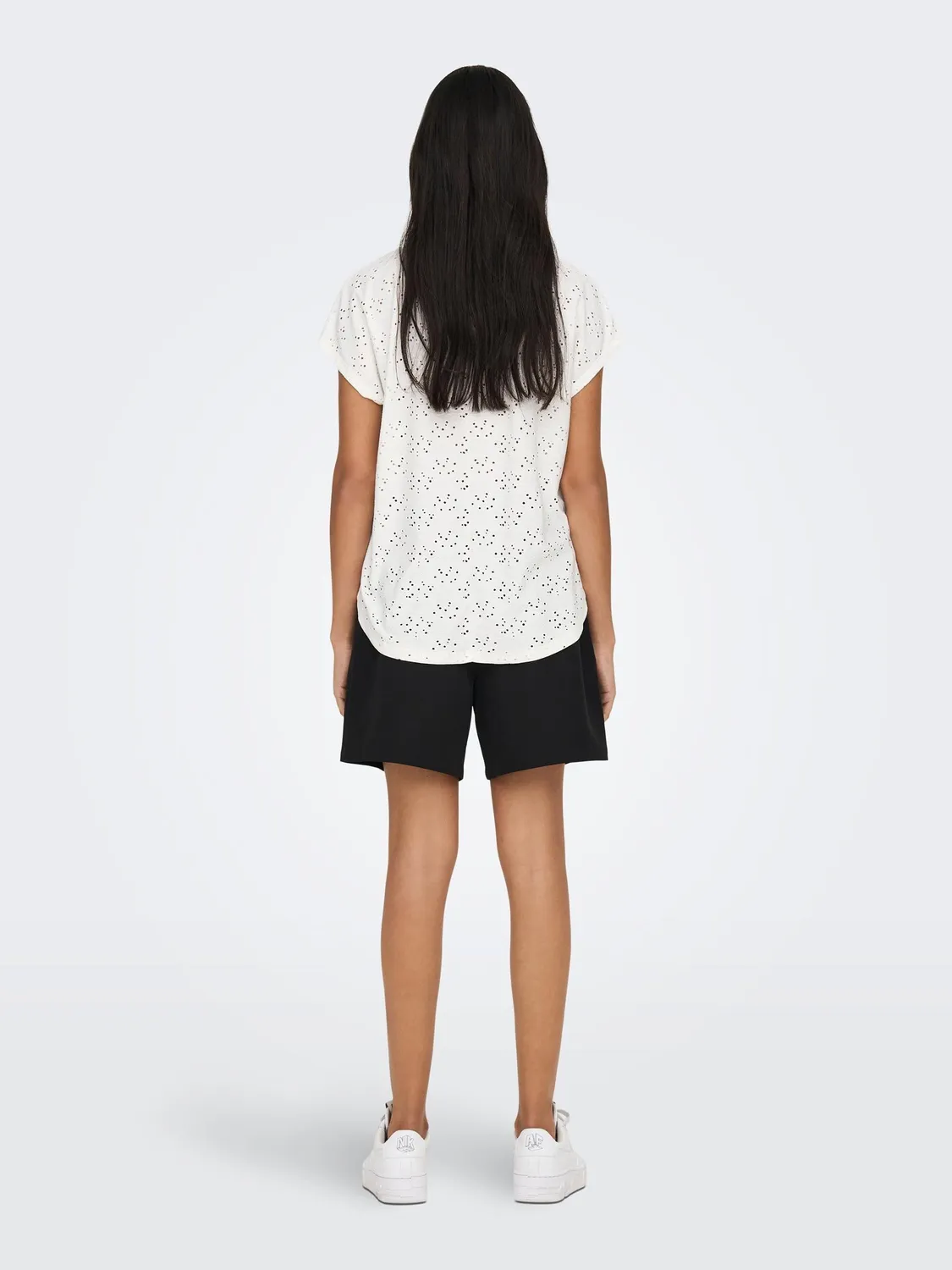 ONLY Onlsmilla S/S t-shirt donna Cloud Dancer jersey