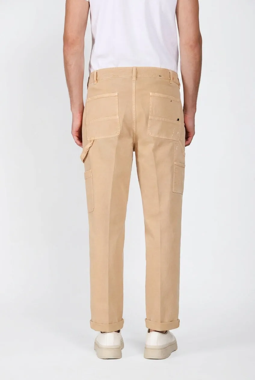 Mason's Dallas M74 cargo uomo kaki relaxed bull stretch
