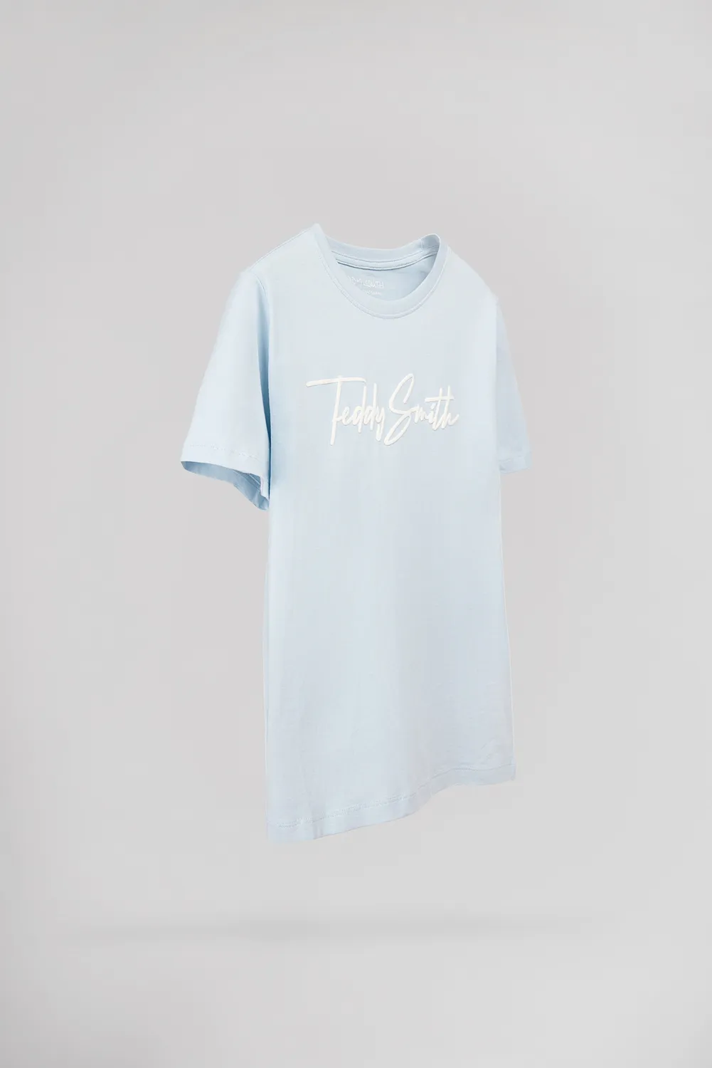 Teddy Smith T-Evan t-shirt ragazzo azzurra cotone