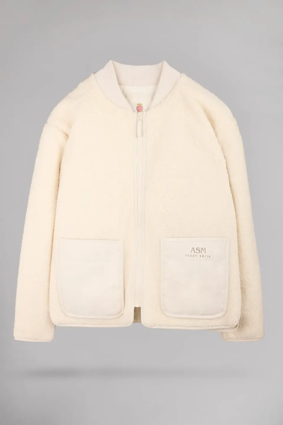 Teddy Smith B-Fentz giacca sherpa uomo cream pile