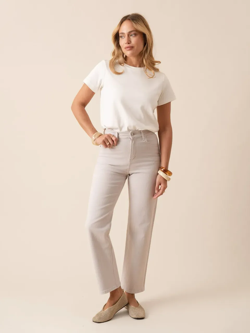 Oraije Solange jeans dritti malva straight