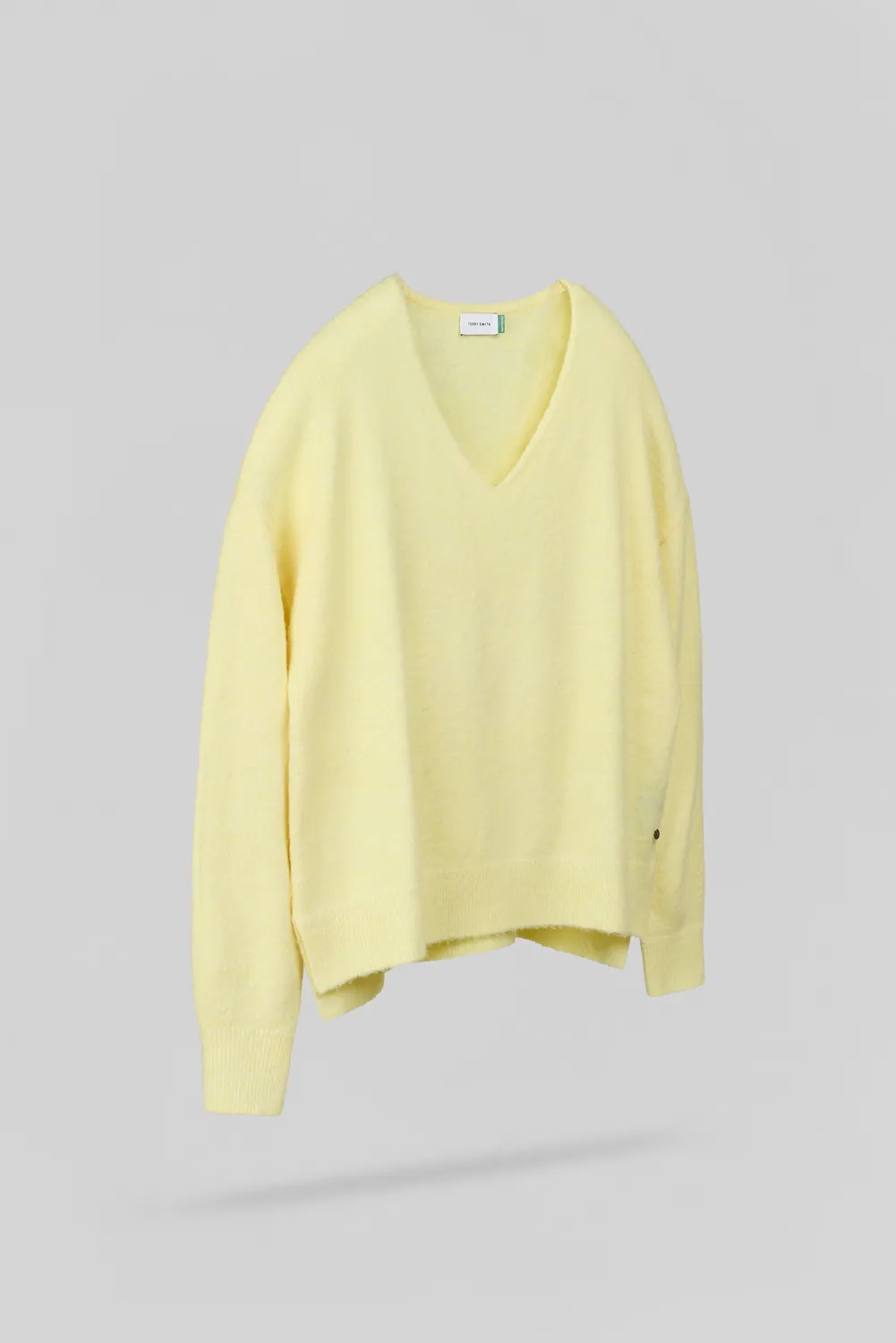 Teddy Smith P-Billie maglione donna giallo scollo V