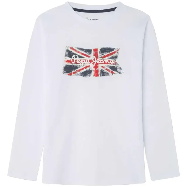 Pepe Jeans Clag LS Jr T-Shirt Bambino 10 Anni Manica Lunga