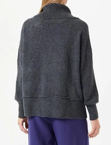 Only Onlhazel Maglione Donna Collo Alto Grigio L