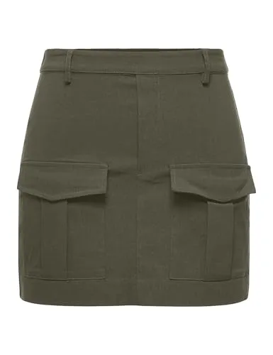 Only Onlfiona Gonna Donna Maglia Tasche Anteriori