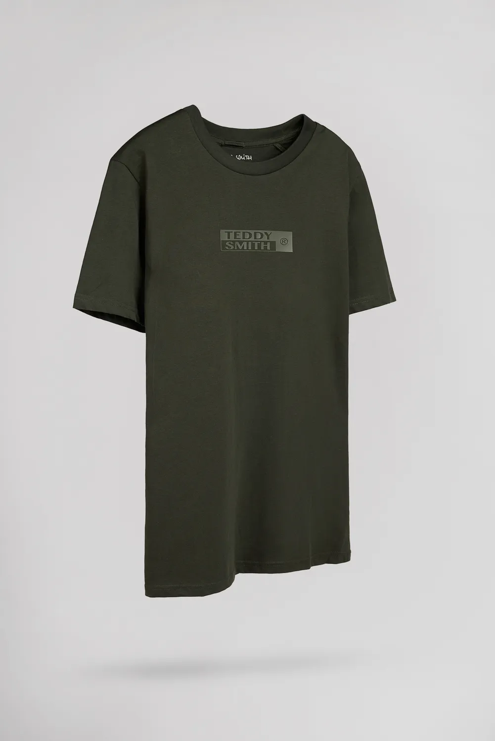 Teddy Smith T-John MC T-Shirt Uomo Kaki Cotone