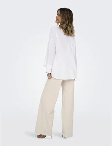 ONLY Onlnew Lina Grace LS Pearl Shirt camicia M perle