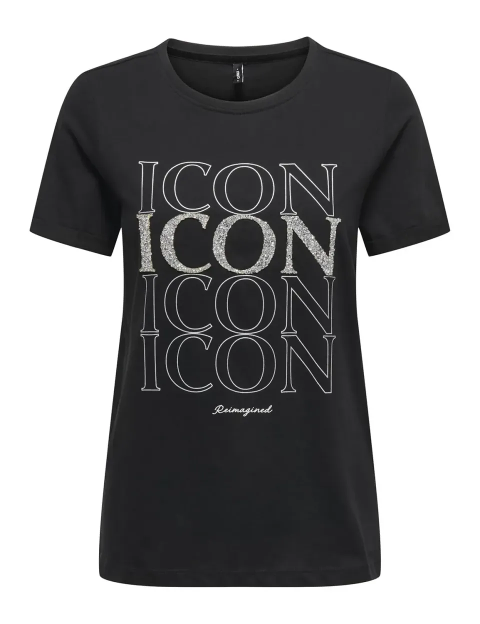 ONLY Onlkita Life Lux Icon top donna stampa manica corta
