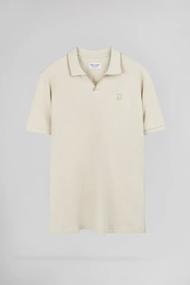 Teddy Smith P-Soner MC Polo Spugna Crema 100% Cotone