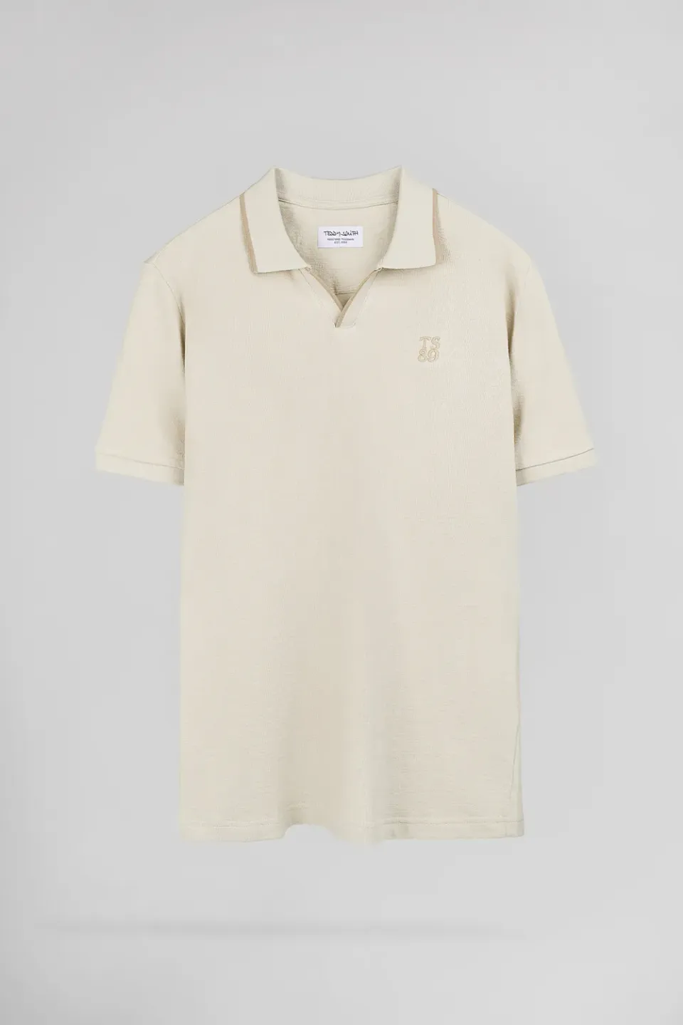 Teddy Smith P-Soner MC Polo Spugna Crema 100% Cotone