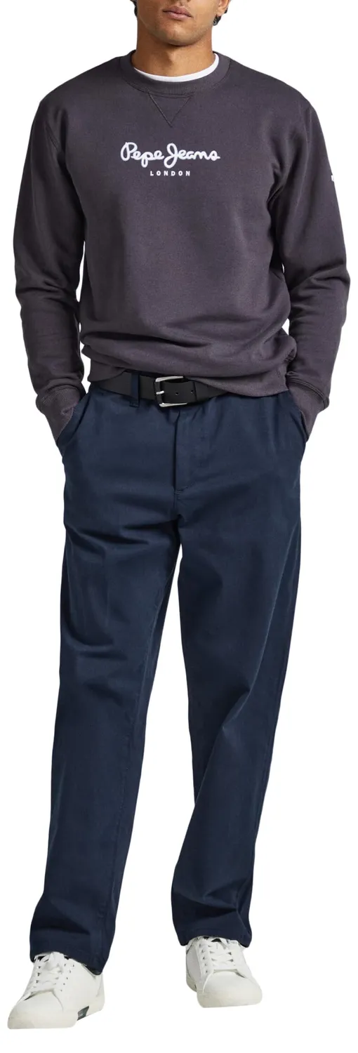 Pepe Jeans London Edward Crew Felpa Uomo Girocollo Logo