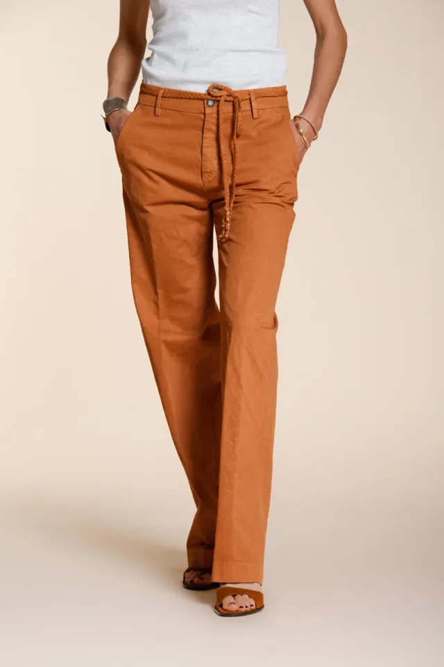 Mason's New York Straight chino donna mattone lino