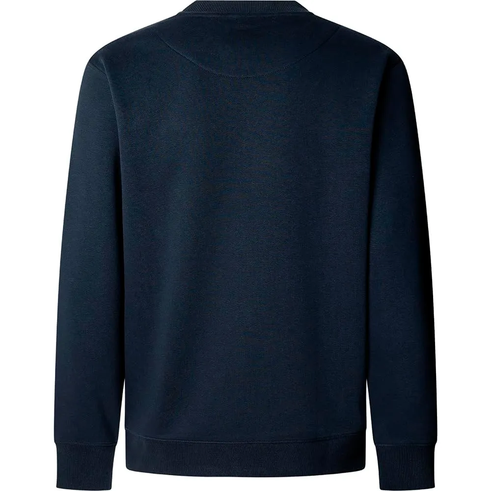 Pepe Jeans Macbeth Small Logo Plain Crew Felpa Uomo Misto Cotone