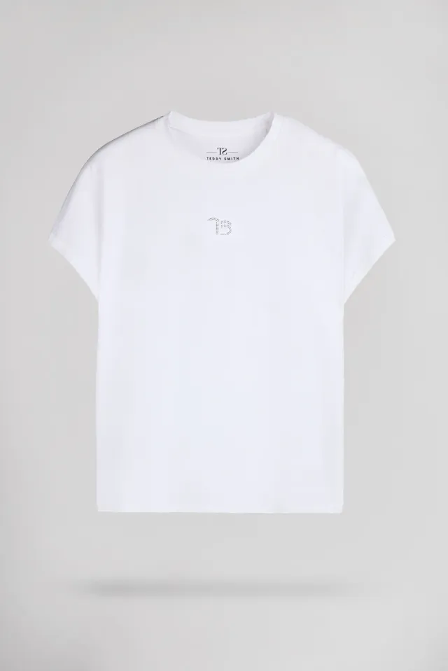 Teddy Smith T-Diana MC maglietta bianca donna cotone