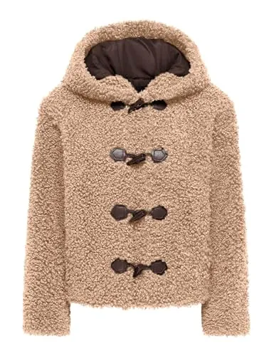 ONLY Onleira Teddy Duffle Giacca Donna Orsacchiotto