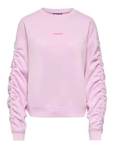 ONLY Onlsweat felpa donna girocollo morbida