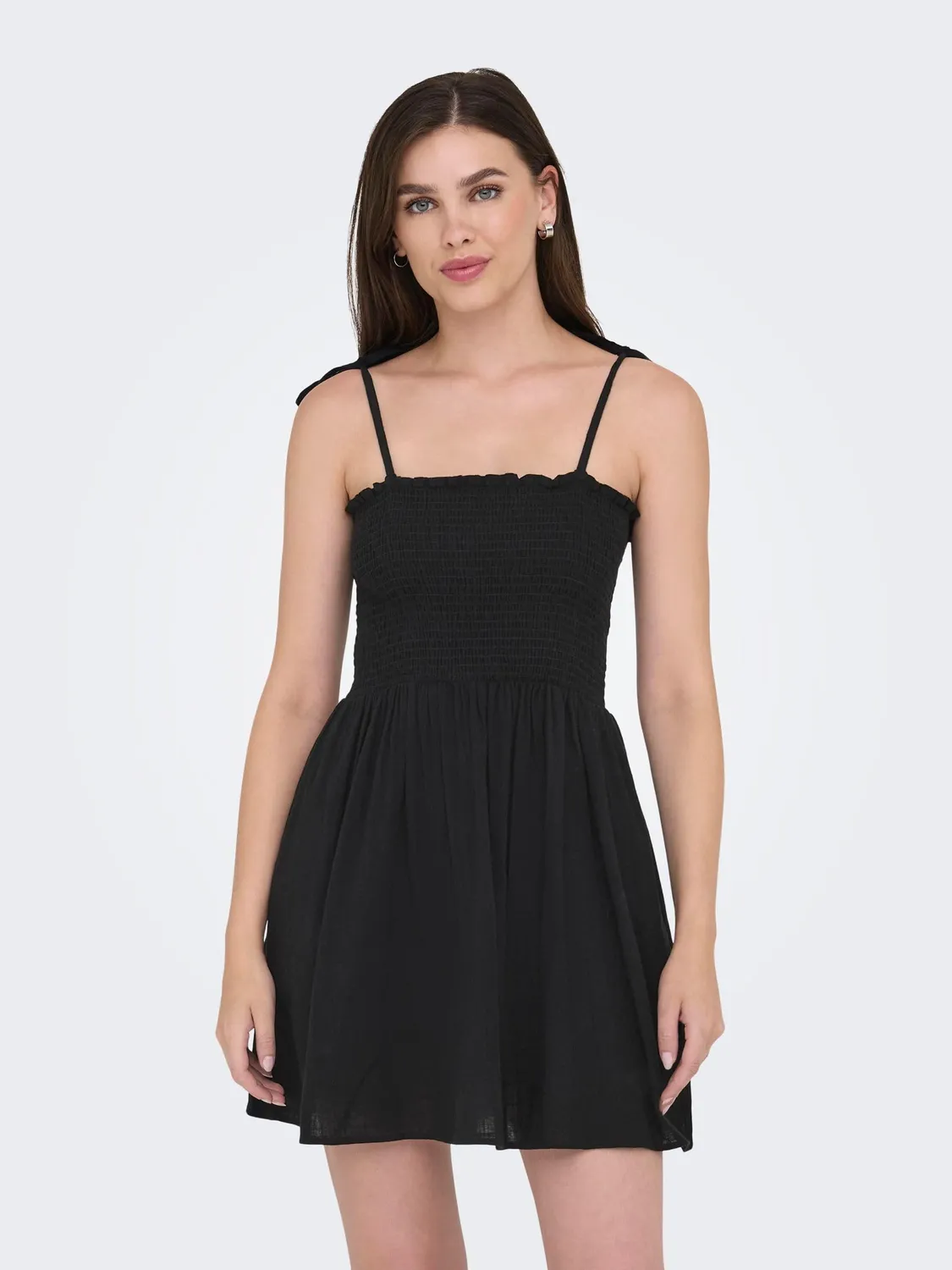 ONLY Onltizana Strap Smock Short Dress vestito XL nero